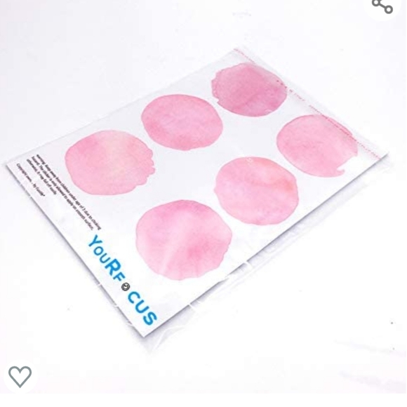 Watercolor Polka Dot Wall Decals Pink - Picture 3 of 5